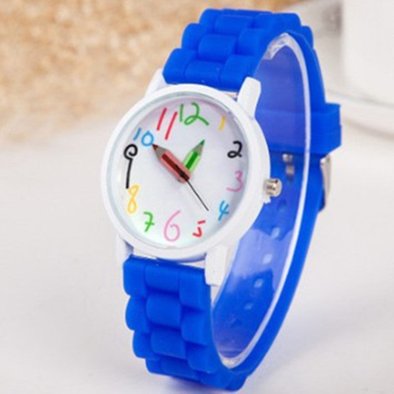 Explosive Silicone Pencil Watch Fashion Painted Quartz Watch