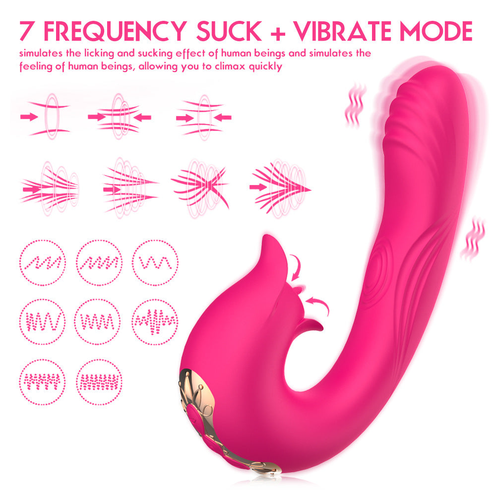 Tongue Licking And Beating Vibrator