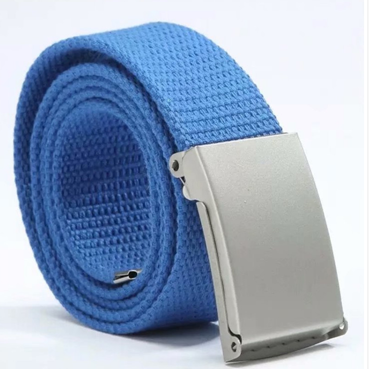 Candy-colored fashionable canvas belts for men and women