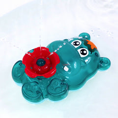 Baby Bathing Toys Children Playing In Water Electric Sprinkler Hippo Shower