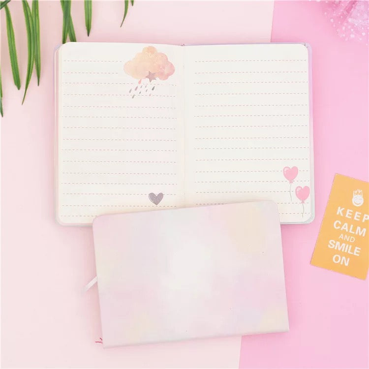 Cloud bubble light notebook