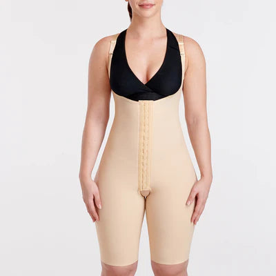 Compression Bodysuit for BBL Fat Transfer - Thigh Length - Style No. FBCS