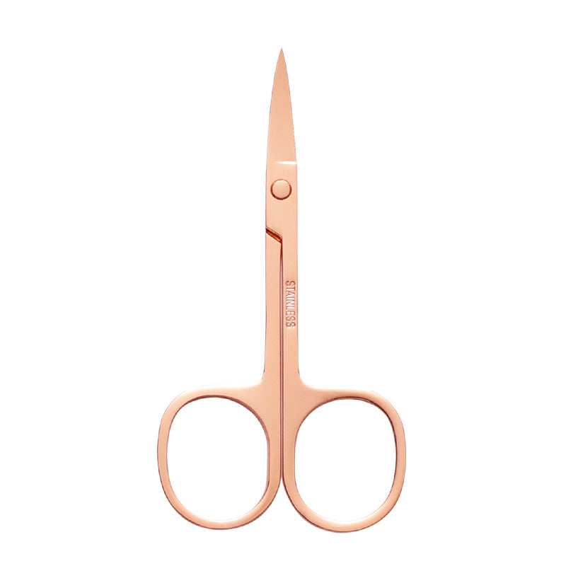 Women's Fashion Stainless Steel Eyebrow Trimmer Small Scissors