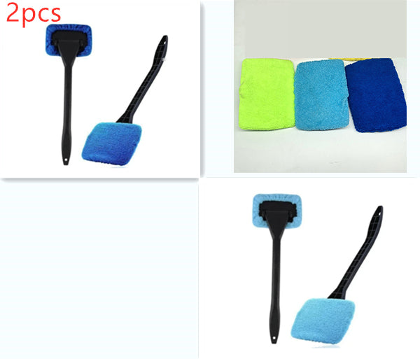 Car Window Pivoting Microfiber Cleaner Auto Window Cleaner