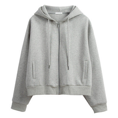 All-Match Hong Kong Style Loose Hooded Cardigan