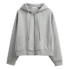 All-Match Hong Kong Style Loose Hooded Cardigan