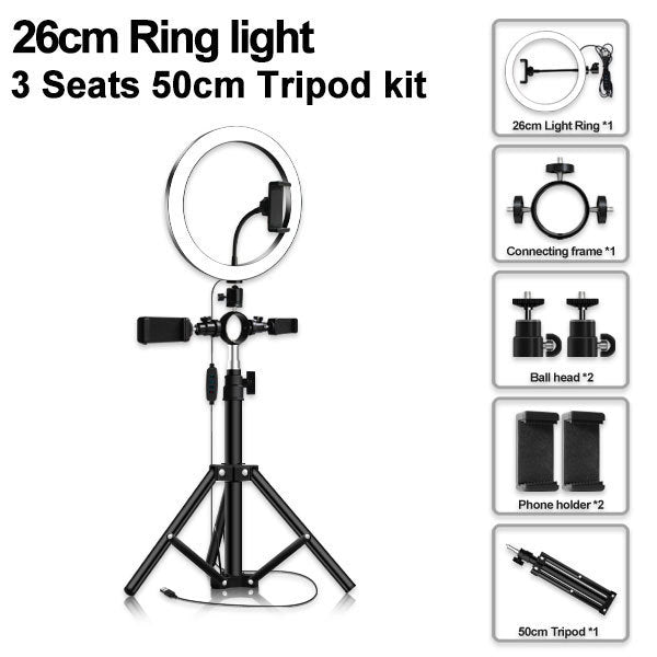 Compatible with Apple, led tripod multi-position fill light