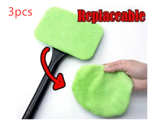 Car Window Pivoting Microfiber Cleaner Auto Window Cleaner