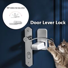 Door Lever Lock Child Pets Safety Lock Door Handle Fixed Anti-theft For Door Children Safety Care Door Stops