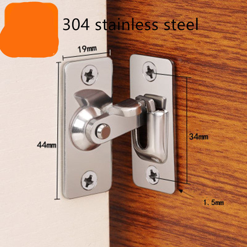 Door bolt stainless steel right angle lock