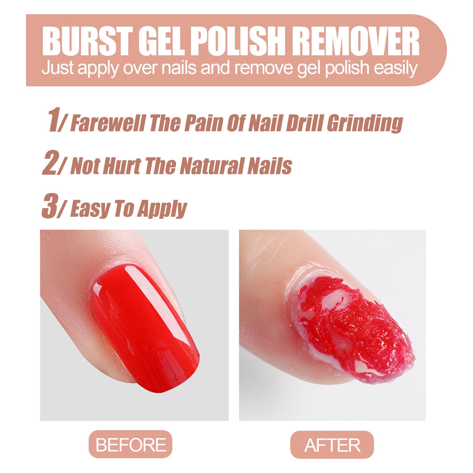 Gel Nail Polish Remover Easily And Quickly Dissolves Nails