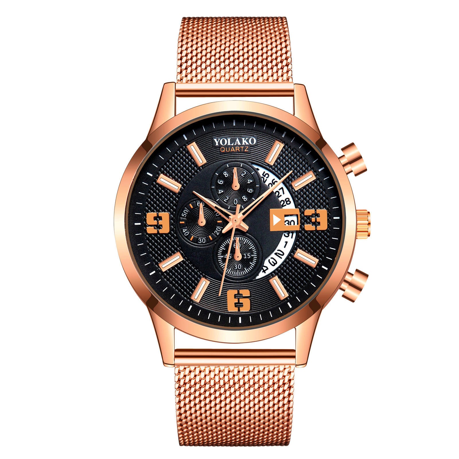 Fashion Big Digital Calendar Men's Watch