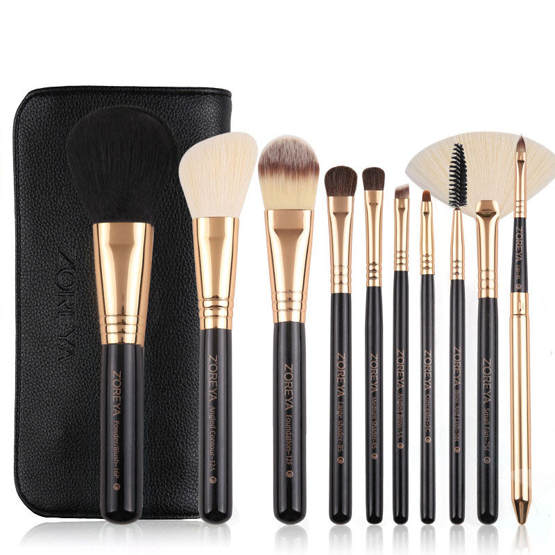 Portable makeup brush