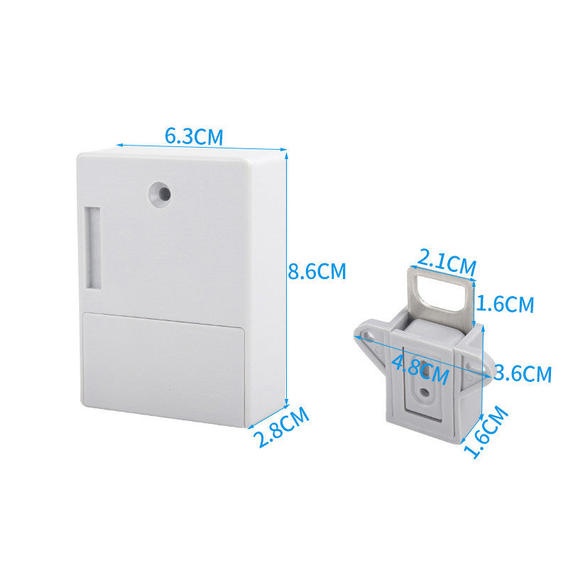 Drawer Lock Free Hole Smart Cabinet Door Fingerprint Password Lock