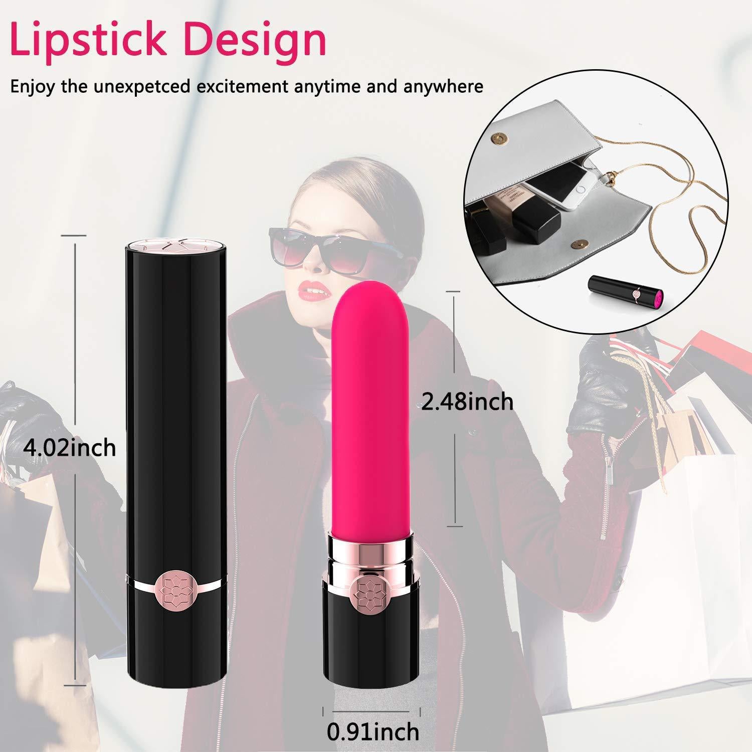 Rechargeable Lipstick Vibrator Women's Masturbation Device