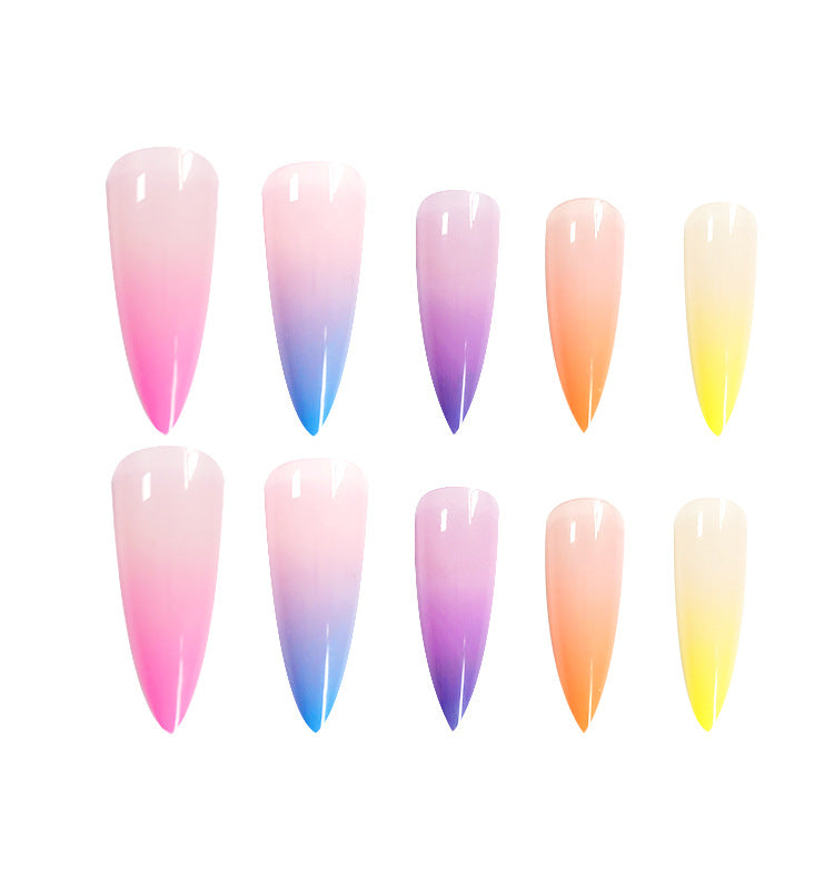 Candy Color Finished Nail Art