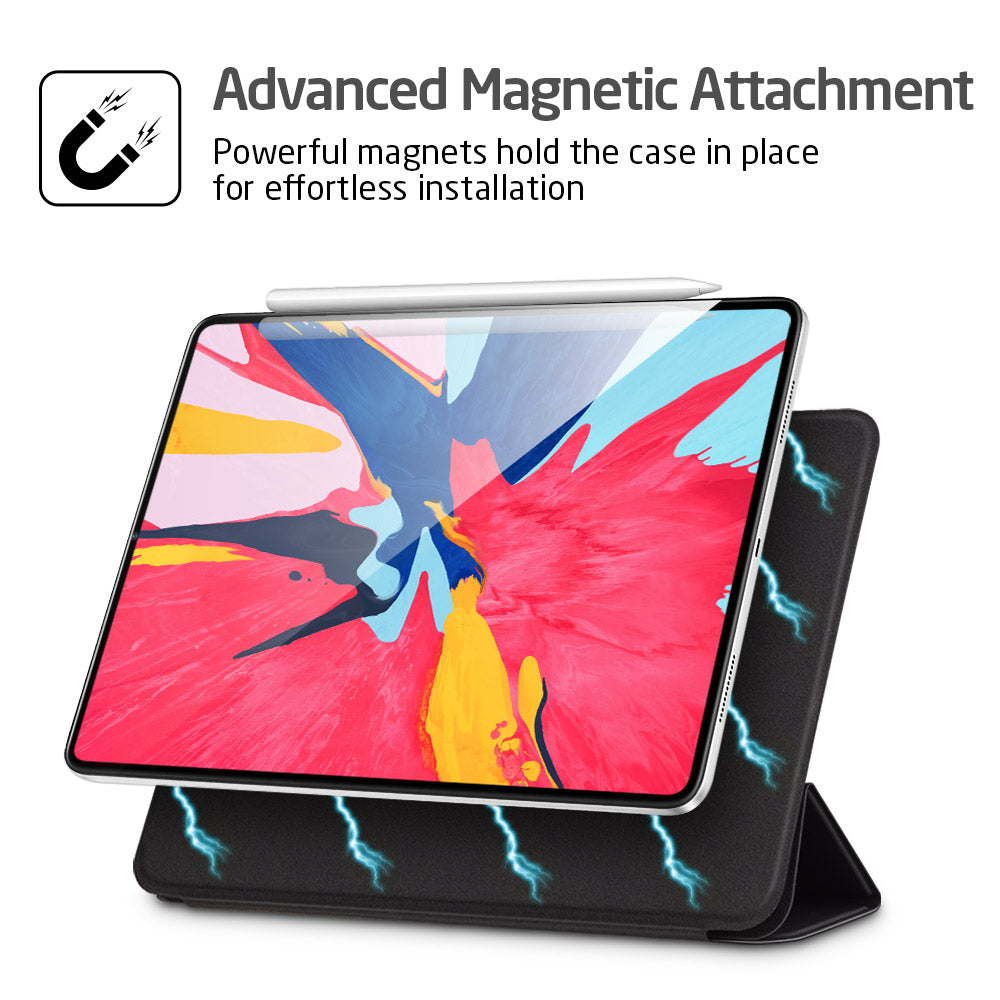 Magnetic Smart Case For IPad Pro 11 Cover Trifold Stand Magnet Case Magnetic Attachment Rubberized Cover For IPad Pro11