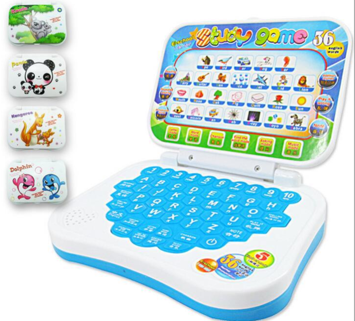 Mini PC English Learning Machine Computer Laptop Baby Children Educational Game Toy Electronic Notebook Study Music Toys Gifts