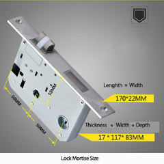 Fingerprint password lock door