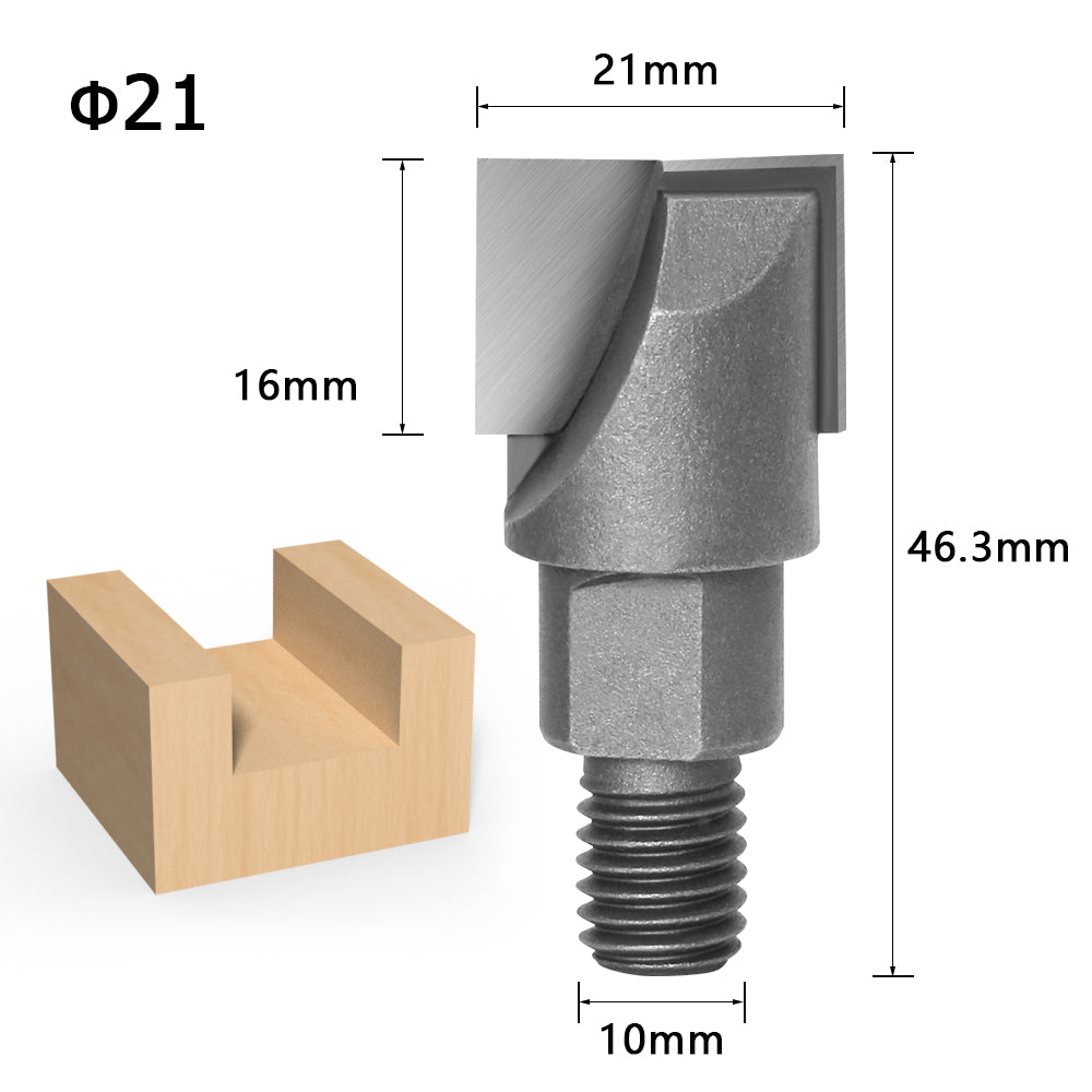 Threaded Spiral Clear Knife Wooden Door Lock Hole Carpenter Lock Slot