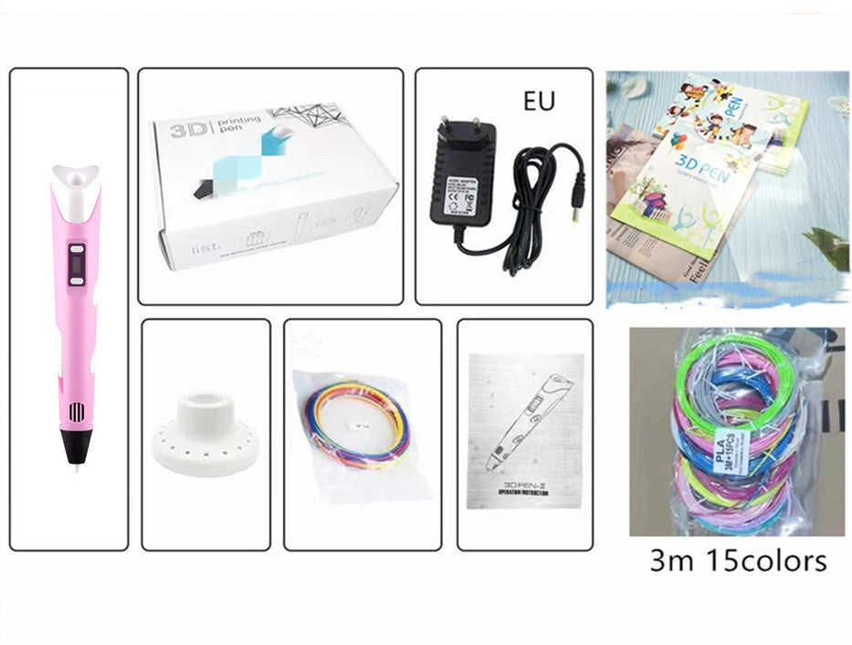 Children's 3d Printing Pen Three-dimensional Brush Toy Set