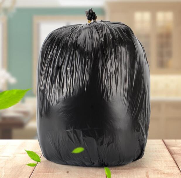 Household Thickened Disposable Black Flat-mouth Roll Kitchen Pull-grade Large Plastic Bag