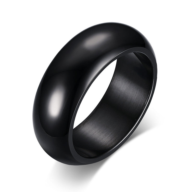 Light body titanium steel ring