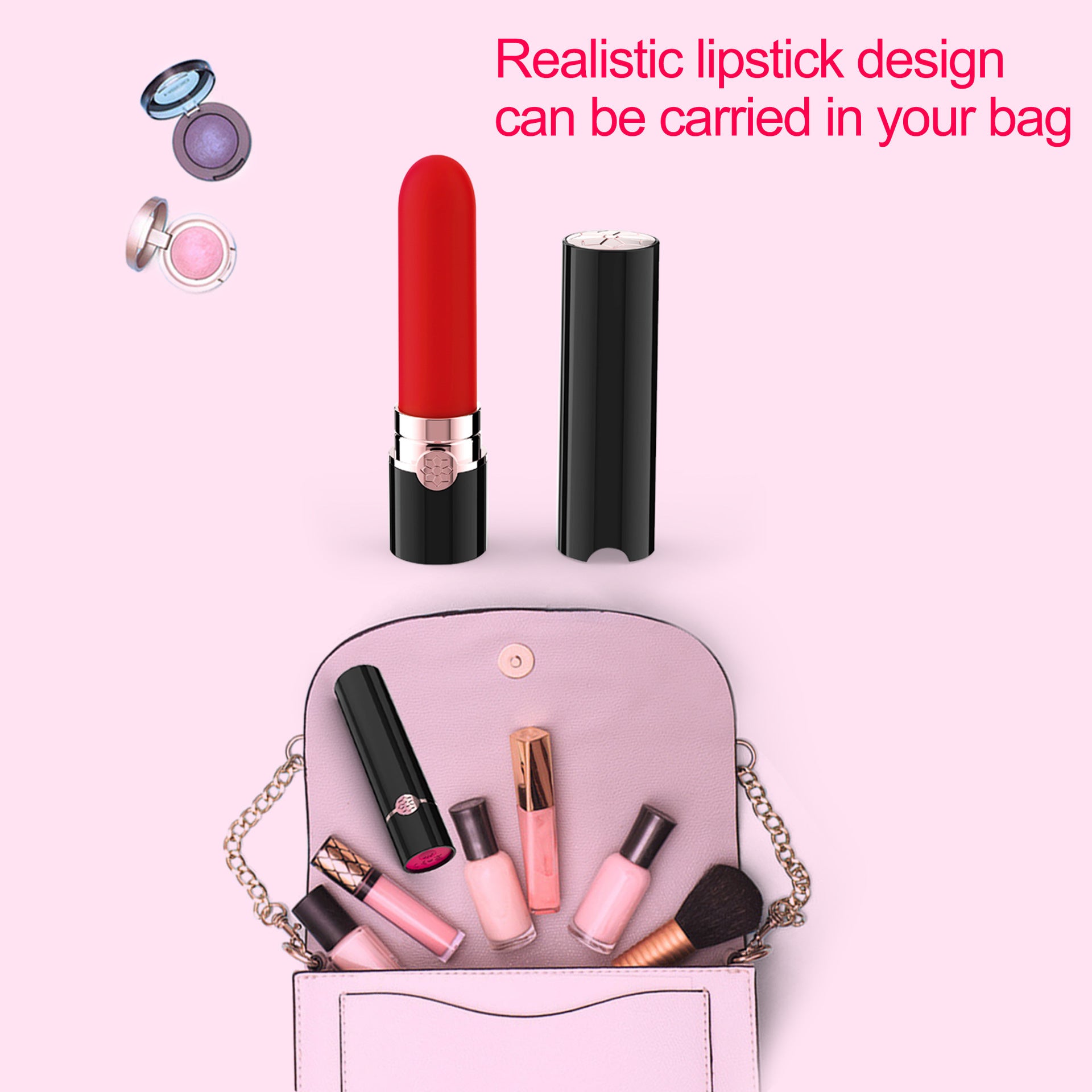 Rechargeable Lipstick Vibrator Women's Masturbation Device