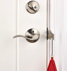 Portable safety door lock temporary door stop