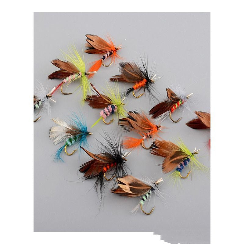 12 PCS insect fishing hook