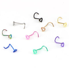 Love Nose Nails Stainless Steel Curved Nose Nails