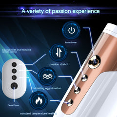 Heating Automatic Take Out And Insert Telescopic Cannon Female Dildos Vibrator