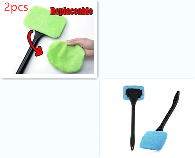 Car Window Pivoting Microfiber Cleaner Auto Window Cleaner