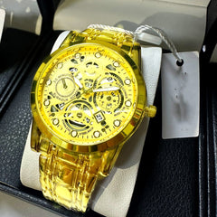 Quartz Fully Automatic Movement Hollow Luminous Waterproof Watch