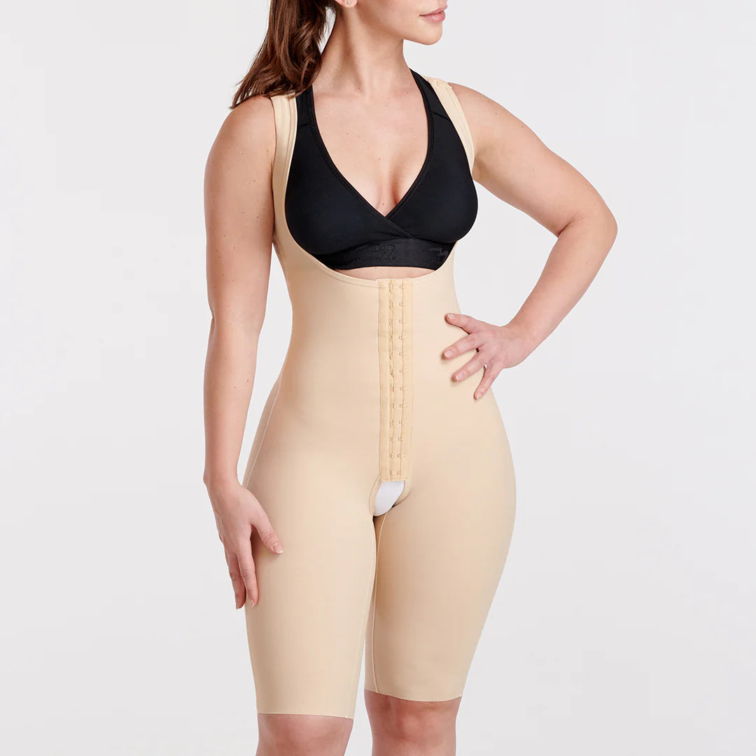 FEMALE CURVES BODYSUIT WITH HIDDEN REINFORCEMENT PANELS - SHORT LENGTH | STYLE NO. FCBHRS