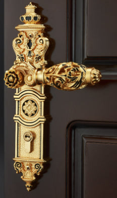 Wooden Door Lock Handle Lock Room Door Lock European Luxury Style Villa Lock