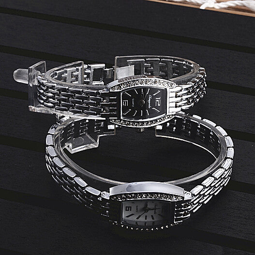 Women's Square Dial Diamond Bracelet Watch