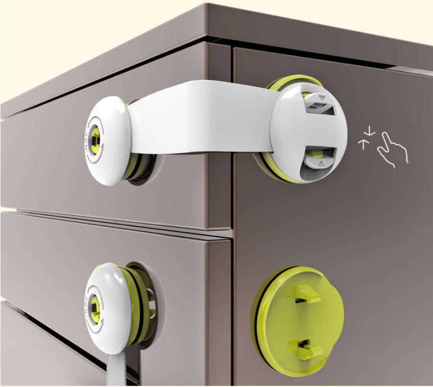 Babysafe child safety lock baby anti-clip cabinet cabinet door lock baby protection refrigerator lock drawer lock