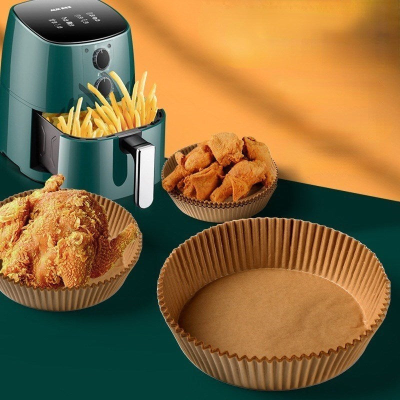 Air Fryer Paper Food Disposable Paper Liner Airfryer Kitchen Cookers Oil-proof Barbecue Plate Steamer Fryer Baking Accessories