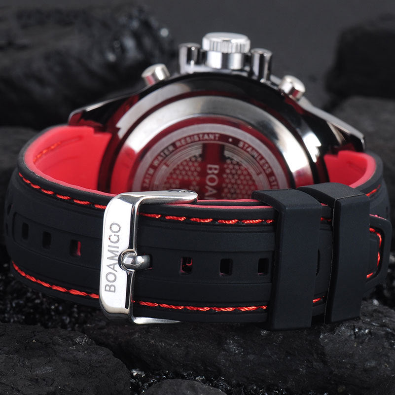 Men's Dual Display Electronic Quartz Watch