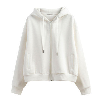 All-Match Hong Kong Style Loose Hooded Cardigan