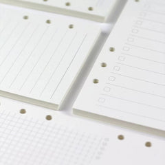 6-hole Notebook Loose-leaf Refill Blank Dot Matrix Horizontal Line