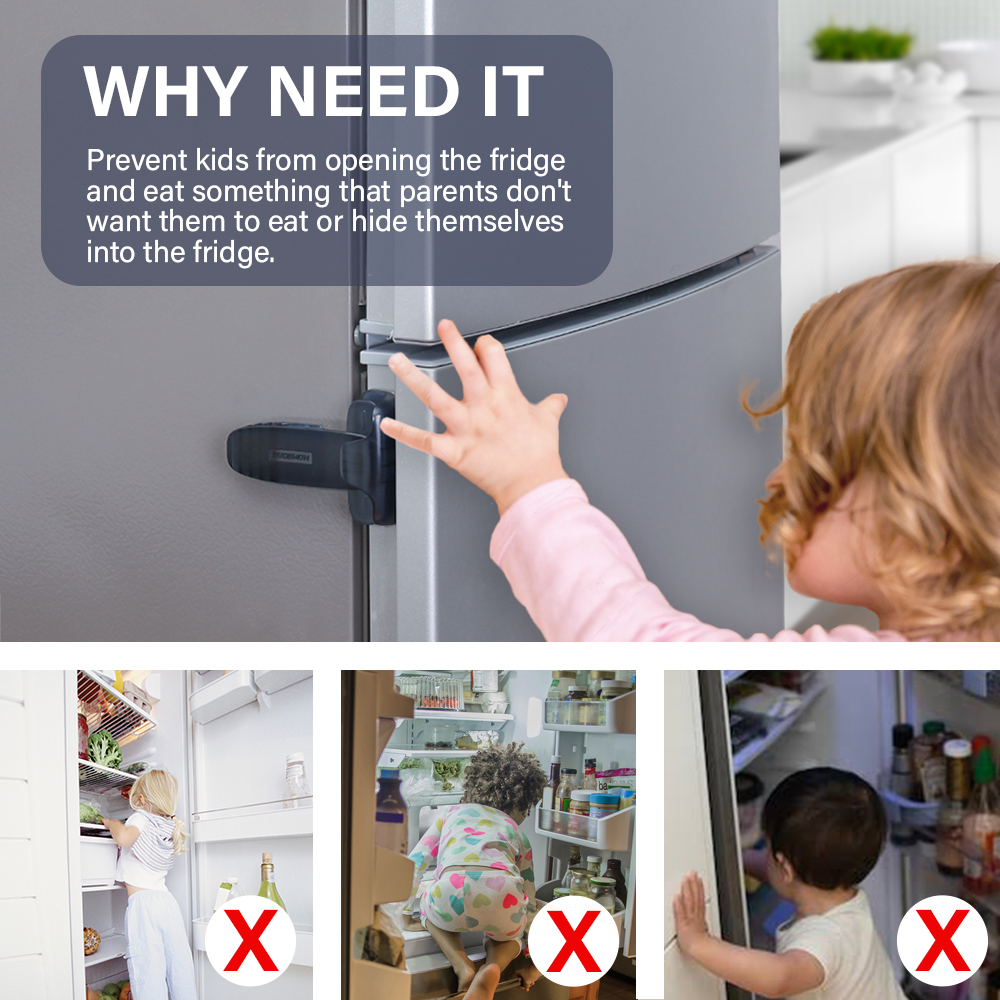 Child lock refrigerator door