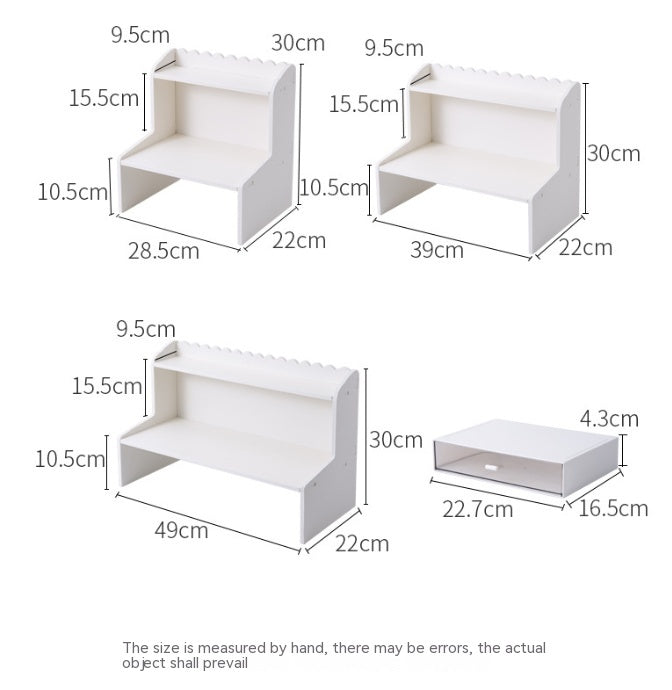 Desktop Multi-layer Storage Rack Office Desk Bookshelf Dormitory Bed Elevated Rack Table Storage Box