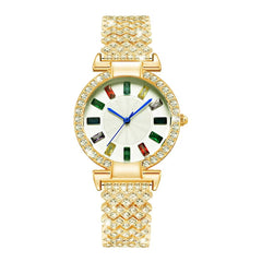 Full Diamond Quartz Bracelet Watch Fashion All-match Fashion Wrist Watch