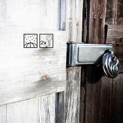 Rust Steel Round Cake Warehouse Door Lock