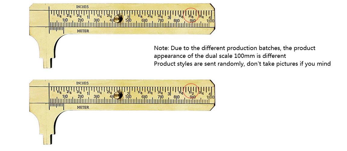 Double Scale Mini Copper Caliper