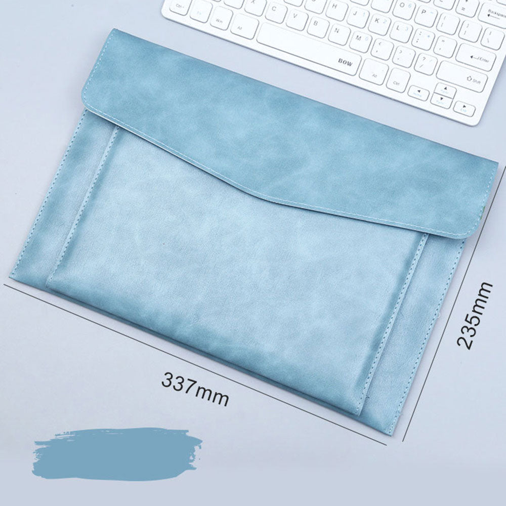 A4 File Bag Contains Large Capacity Double-layer Leather Protective Sleeve