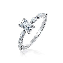 Light Luxury Ins All-match Silver Ring Women's Wedding Ring