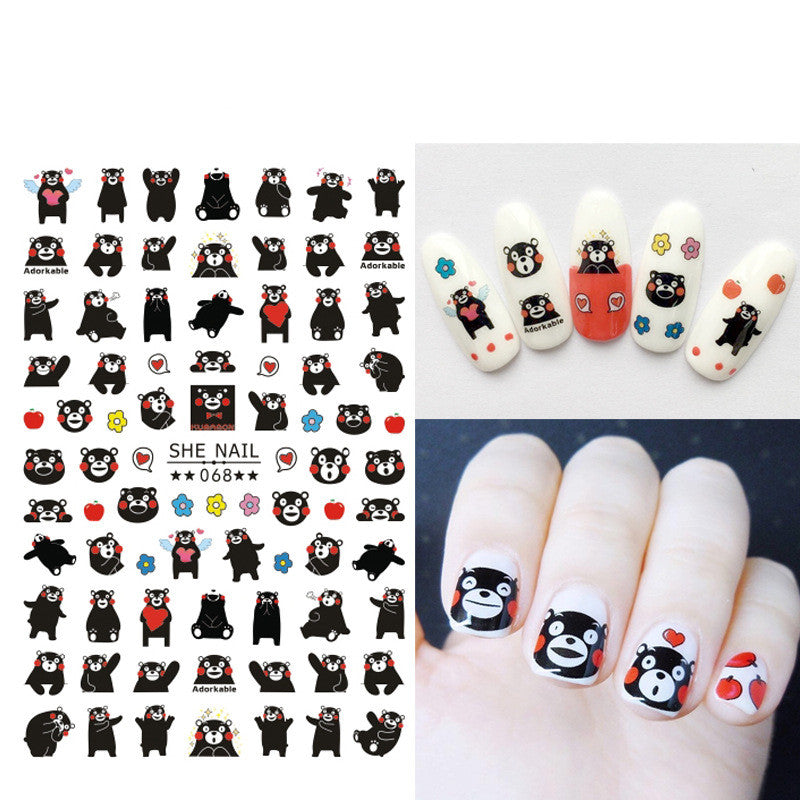 Cartoon character sticker manicure sticker